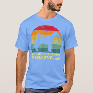 Camiseta Mens Engraçado Vintage Melhor Fio Do Pai Terrier