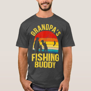 Camiseta Mens Engraçados Avô Pescando Amigo Para Pai