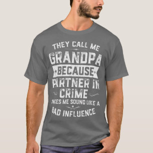 Camiseta Mens Engraçados Presente Eles Me Chamam De Avô Por
