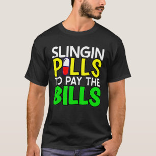 Camiseta Mens Enviando Pílulas Para Pagar O Técnico De Farm
