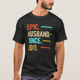Camiseta Mens Epic Husband Desde 2011 T Shirt