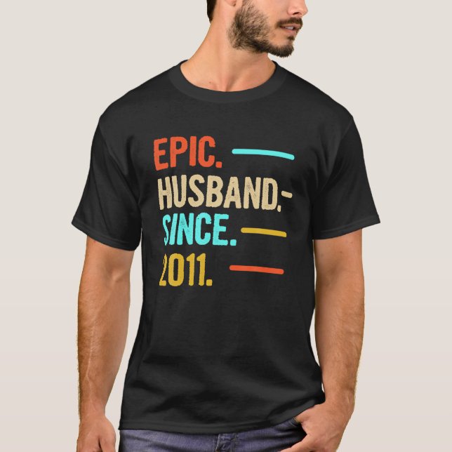 Camiseta Mens Epic Husband Desde 2011 T Shirt (Frente)