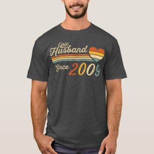 Camiseta Mens Epic Husband Desde Anniver De Casamento De 13