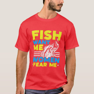 Camiseta Mens Essa É Uma Ideia Terrível Que Tempo O Pescado