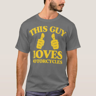 Camiseta Mens Esta Cara Adora Motociclos Engraçados Dois Mu