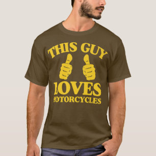 Camiseta Mens Esta Cara Adora Motociclos Engraçados Dois Mu