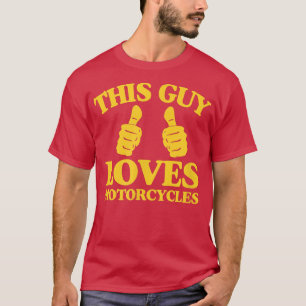 Camiseta Mens Esta Cara Adora Motociclos Engraçados Dois Mu
