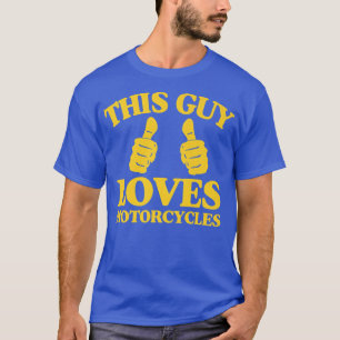 Camiseta Mens Esta Cara Adora Motociclos Engraçados Dois Mu