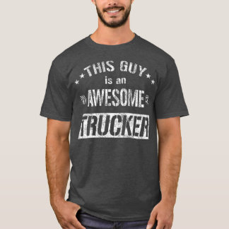 Camiseta Mens Esta Cara É Um Incrível Caminhoneiro, Motoris