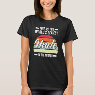Camiseta Mens Este é o tio do mundo no sobrinho do mundo