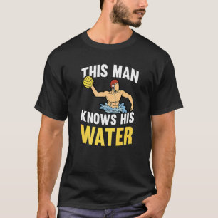 Camiseta Mens Este Homem Conhece A Equipe De Natação De Águ