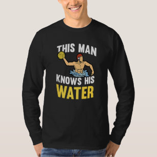 Camiseta Mens Este Homem Conhece A Equipe De Natação De Águ