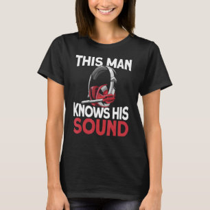 Camiseta Mens Este Homem Conhece O Seu Produtor De Música S