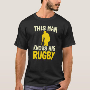 Camiseta Mens Este Homem Conhece O Sindicato Da Liga De Rug