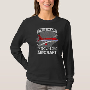 Camiseta Mens Este Homem Conhece O Técnico Do Avião