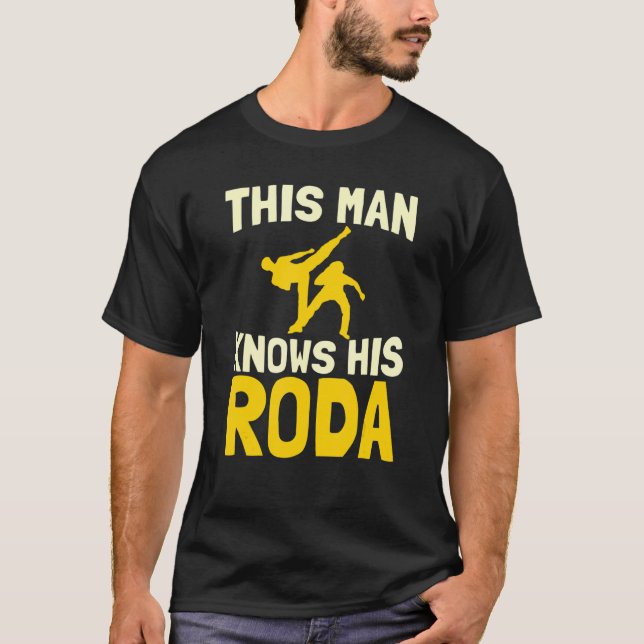 Camiseta Mens Este Homem Conhece Os Acrobáticos Da Luta Con (Frente)