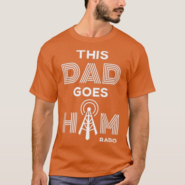 Camiseta Mens Este Pai Vai Para O Ham Radio Premium (Frente)