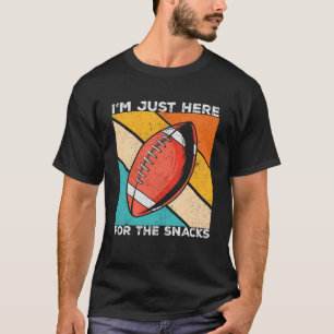 Camiseta Mens, estou aqui para os "Snacks" Engraçados Ameri