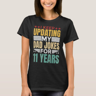 Camiseta Mens Eu Continuo Atualizando Minhas Piadas Pais Po