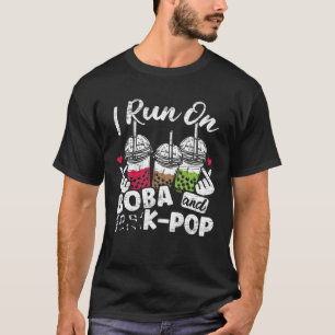Camiseta Mens Eu Corro Na Boba E Na Pop Boba Tea Cute Bubbl
