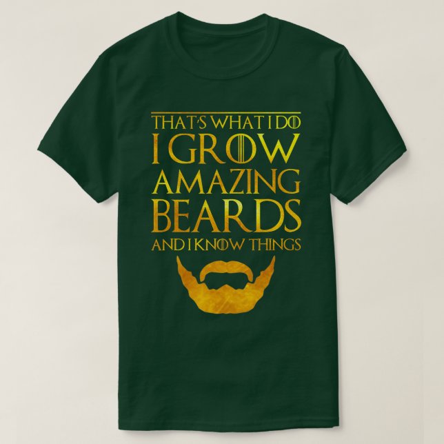 Camiseta Mens Eu Culpo Uma Barba E Eu Sei Coisas Que Odeio  (Frente do Design)