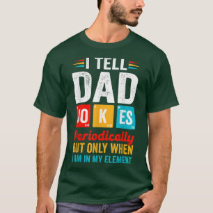 Camiseta Mens Eu Digo Às Piadas Pais Periodicamente Mas Ape
