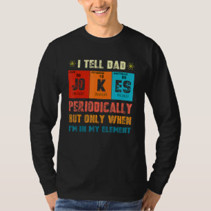 Camiseta Mens Eu Digo Às Piadas Pais Periodicamente Mas Ape