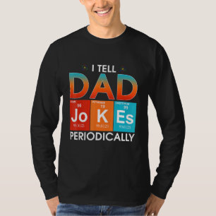 Camiseta Mens Eu Digo Às Piadas Pais Periodicamente Mas Ape