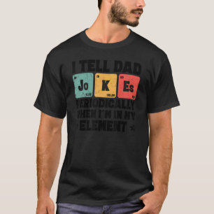 Camiseta Mens Eu Digo Às Piadas Pais Periodicamente Mas Ape