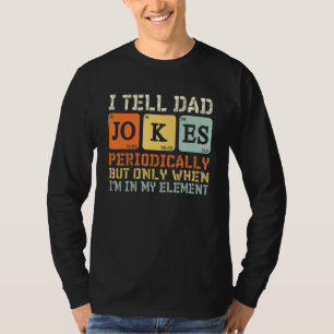 Camiseta Mens Eu Digo Às Piadas Pais Periodicamente Mas Ape
