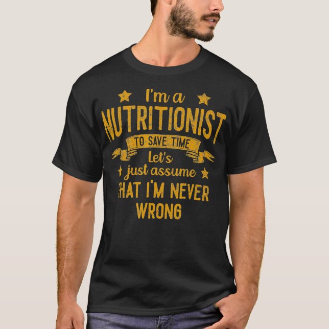 Camiseta Mens Eu Sou Nutricionista Eu Nunca Enganei O T (Frente)