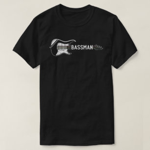 Camiseta Mens Eu Sou Um Motivo Bassman Para Um Assassino 