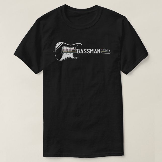Camiseta Mens Eu Sou Um Motivo Bassman Para Um Assassino  (Frente do Design)