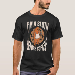 Camiseta Mens Eu Sou Uma Lama Antes Do Café Amor Lama Lama