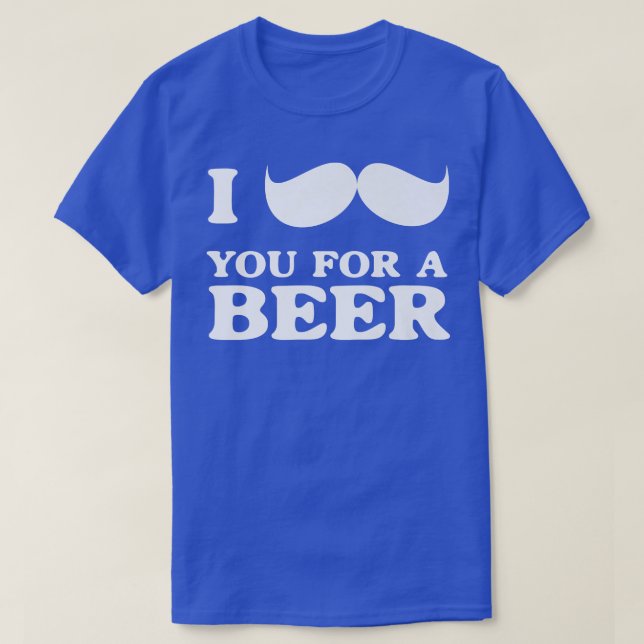 Camiseta Mens, eu te bigode por uma cerveja (Frente do Design)