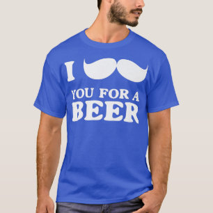 Camiseta Mens, eu te bigode por uma cerveja