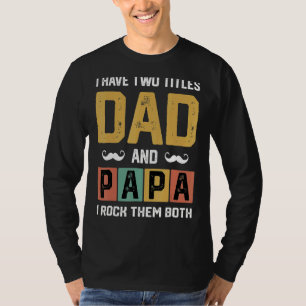 Camiseta Mens Eu Tenho Dois Pais De Títulos E Papai Dia D