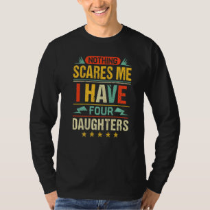 Camiseta Mens Eu Tenho Quatro Filhas De Gorduras De Vestuár