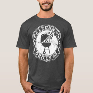 Camiseta Mens, Eu Viro Grelhas No Engraçado Do Presente De