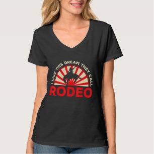 Camiseta Mens Eu Vivo Esse Sonho Chamam De Rodeo Western Am