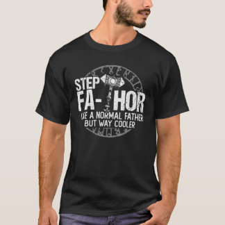 Camiseta Mens Fa-Thor Como Pai Muito Mais Poderoso Dos Pais