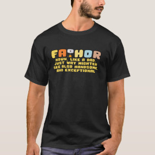 Camiseta Mens Fa Thor Engraçado Vikings Dia do Pai Presente