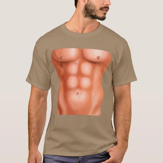 Camiseta Mens Fake Abs (Frente)