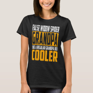 Camiseta Mens False Viúva Vovô Como um Vovô b
