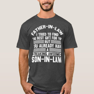 Camiseta Mens Fatherinlaw julgou soinlaw fatherinlaw