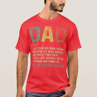 Camiseta Mens Fathers Day For Dad Christian Dad Definition