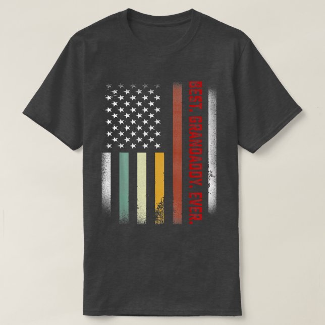 Camiseta Mens Fathers Day Gift For Papa  Best Grandaddy Eve (Frente do Design)