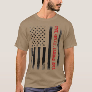 Camiseta Mens Fathers Day Gift Tee Best Freakin Grandad Ev