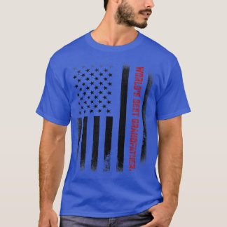 Camiseta Mens Fathers Day Gift Tee  World's Best Grandfathe