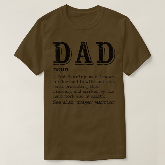 Camiseta Mens Fathers DayPai Pai Christian Definition PAI F (Frente do Design)